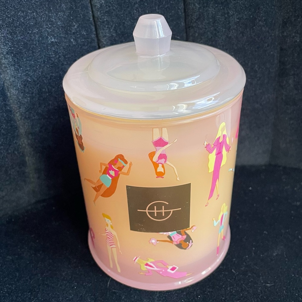 Glasshouse Fragrances Barbie Dreamhouse Strawberry & Dream Candle 13.4 oz.